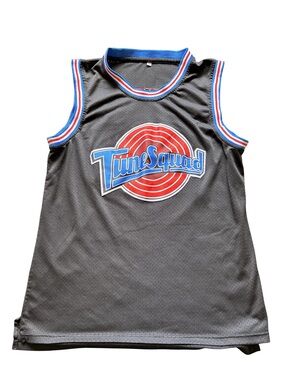 Tune Squad Jordan #23 Basketball Jersey Black Blue Red White Men's Size M
